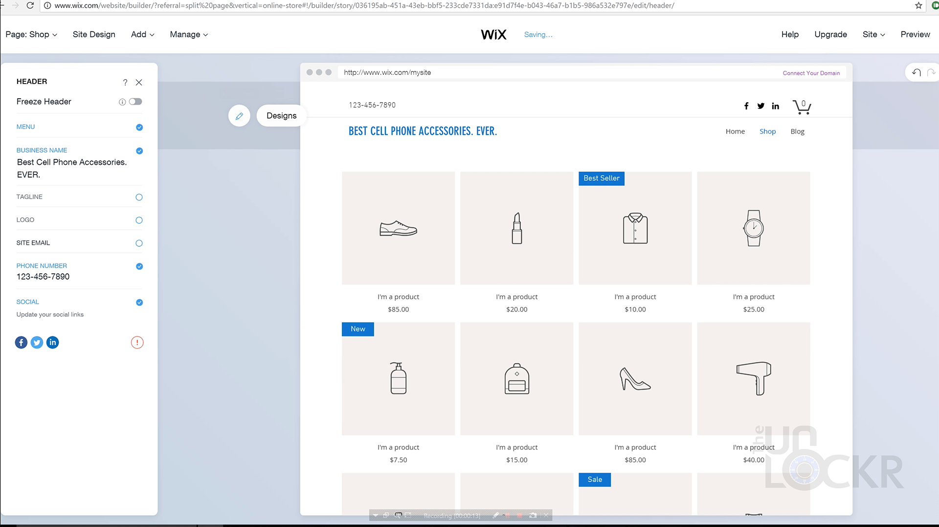 Wix Shop
